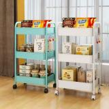 4 Tiers Movable Storage Cart for Home storage Exhibition and market store display