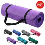 Wholesale 10Mm Non Slip Thick Foldable Custom Logo Print Mat De Yoga Strap Eco Friendly Nbr Custom Exercise Yoga Mat