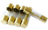 Gold Glass 10x38MM Fuse 0.39X1.5Inch 250V 30A/40A/50A/60A/70A/80A/100A/120A Fast Blow AGU Glass Fuse For Car